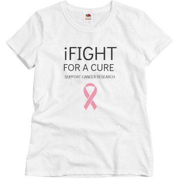 iFIGHT for a Cure Misses Relaxed Fit Basic Gildan Ultra Cotton Tee