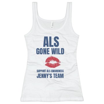 ALS Gone Wild  Tank Junior Fit Basic Bella 2x1 Rib Tank Top