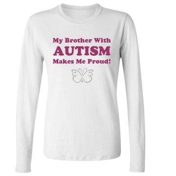 Makes Me Proud Junior Fit Bella Long Sleeve Crewneck Jersey Tee
