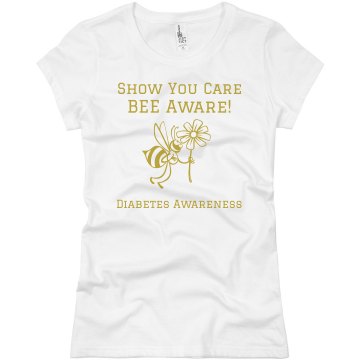 Bee Aware Junior Fit Basic Bella Favorite Tee
