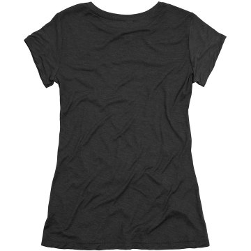 How Do You Spell FU? Junior Fit Bella Sheer Longer Length Rib Tee