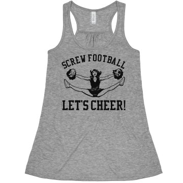 Screw Football Tee Junior Fit Bella Slit V-Neck Tee