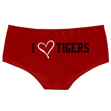 I Love Tigers Panties Bella Hotshort