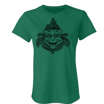 The Lion Sees Green Junior Fit American Apparel Fine Jersey Tee