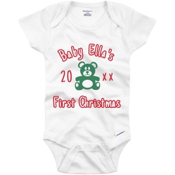 First Christmas Onesie Infant Gerber Onesies