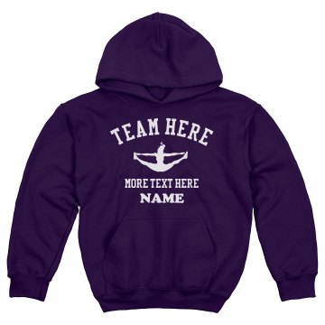 Cheer Hoodie Youth Gildan Heavy Blend Hoodie