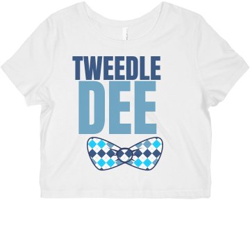 Tweedle Dee Bow Misses Bella Flowy Boxy Lightweight Crop Tee