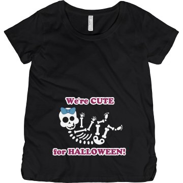 Cute Couple for Halloween Maternity LA T Sportswear Tee