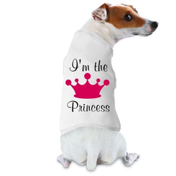 I'm The Princess Dog Tee Doggie Skins Dog Ringer Tee
