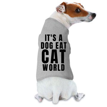 Dog Eat Cat World Ringer Doggie Skins Dog Ringer Tee