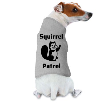 Squirrel Patrol Dog T Doggie Skins Dog Ringer Tee