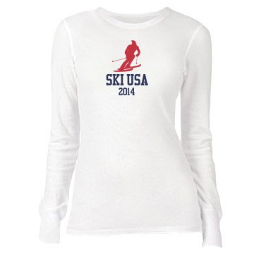 USA Ski Junior Fit Bella Long Sleeve Thermal Tee