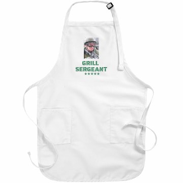 Grill Sergeant Basic White Apron