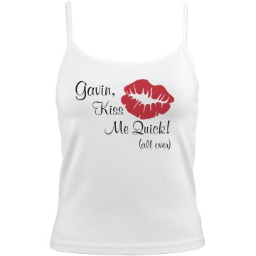 Kiss Me Quick! Bella Junior Fit Contrast Satin Trim Cami