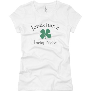 Jon's Lucky Night Junior Fit Basic Bella Favorite Tee