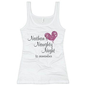 Nathan's Naughty Night Bella Junior Fit Contrast Satin Trim Cami