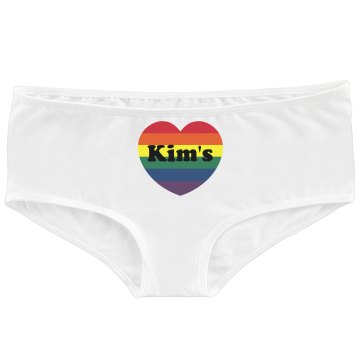 Kim's Rainbow Bottom Bella Contrast Satin Trim Thong
