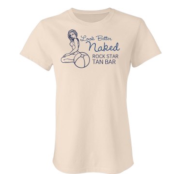 Sun Your Buns Junior Fit Bella Sheer Longer Length Rib Tee