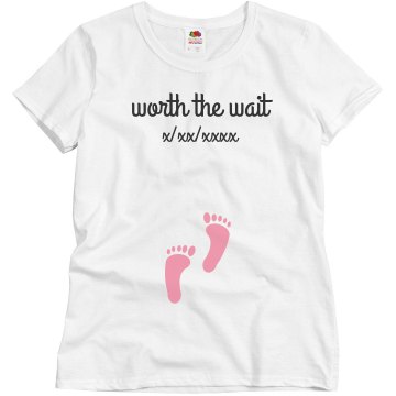 Worth The Wait Maternity Junior Fit Bella Sheer Longer Length Scoopneck Tee