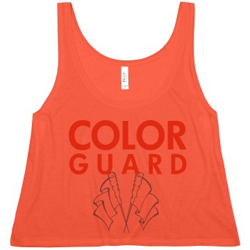 Color Guard Crop Misses American Apparel Neon Oversized Crop Tank