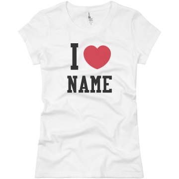 I Heart... Junior Fit Basic Bella Favorite Tee