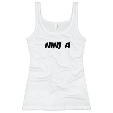 Ninja Junior Fit Bella Longer Length 1x1 Rib Tank Top