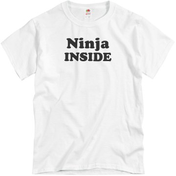 Ninja Inside Unisex Basic Gildan Heavy Cotton Crew Neck Tee