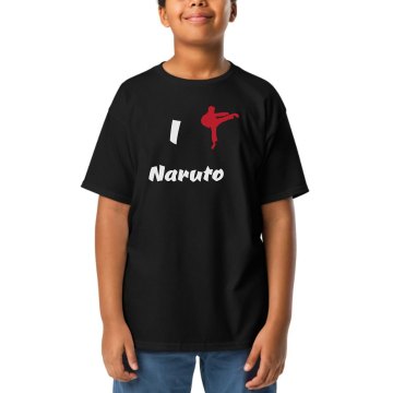 I Love Naruto Youth Gildan Ultra Cotton Crew Neck Tee