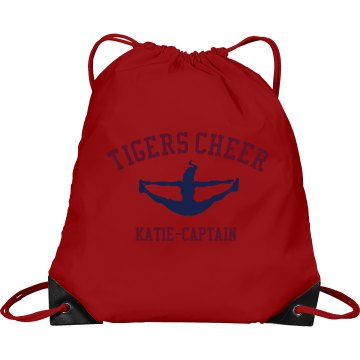 Tigers Cheer bag Port & Company Drawstring Cinch Bag