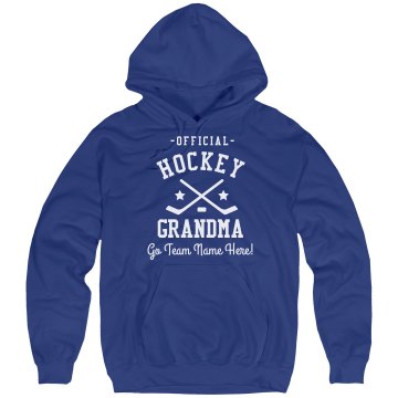 Official Hockey Grandma Unisex Hanes Ultimate Cotton Heavyweight Hoodie