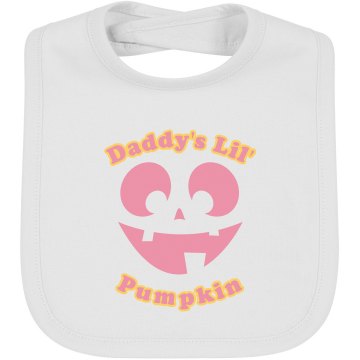 Daddy's Lil Pumpkin Infant Bella Baby 1x1 Rib Bib