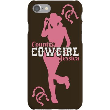 Cowgirl Jessica iPhone Plastic iPhone 5 Case White 