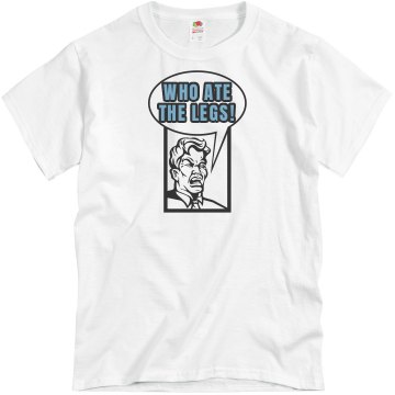 Who Ate the Turkey Legs Unisex Basic Gildan Heavy Cotton Crew Neck Tee