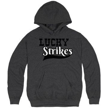 Lucky Strikes Bowling Unisex Hanes Ultimate Cotton Heavyweight Hoodie