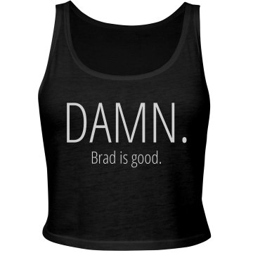 Damn, he's good! Junior Fit Bella Sheer Longer Length Rib Tank Top
