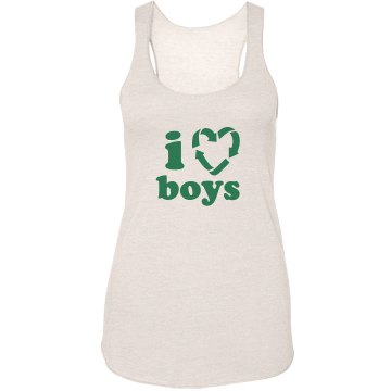 I Recycle Boys Junior Fit Bella Sheer Longer Length Rib Strap Tank Top