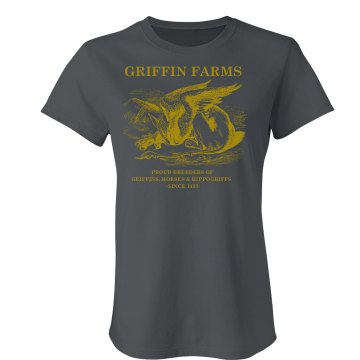 Griffin Farms Junior Fit American Apparel Fine Jersey Tee