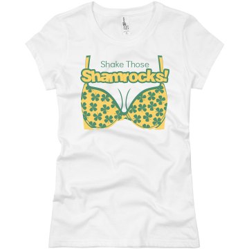 Shake Those Shamrocks Junior Fit Basic Bella Favorite Tee