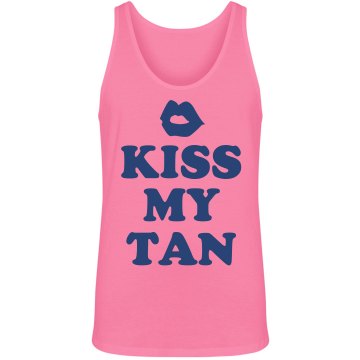 Kiss My Tan Unisex American Apparel Neon Tank
