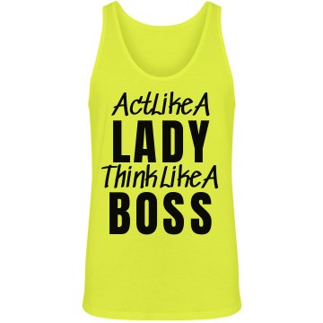 Boss Lady Unisex American Apparel Neon Tank