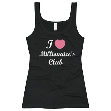 Millionaire's Club Junior Fit Bella Sheer Longer Length Rib Tank Top