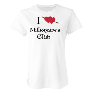 Millionaire's Club Junior Fit Bella Sheer Longer Length Rib Tee