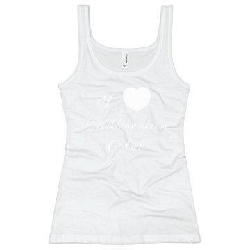 Millionaire's Club Junior Fit Bella Sheer Longer Length Rib Tank Top