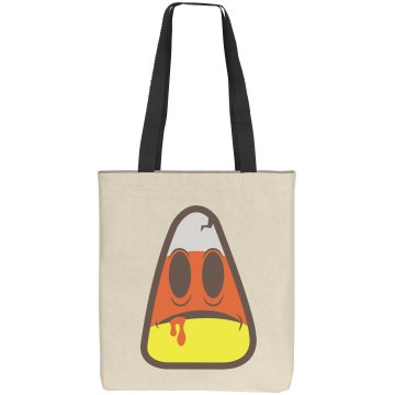 Zombie Corn Halloween Bag Liberty Bags Cotton Canvas Tote