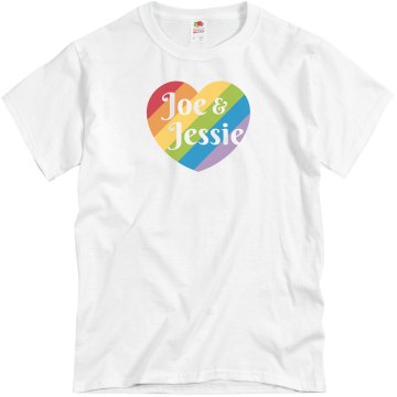 Gay Pride Love Tee Unisex Basic Gildan Heavy Cotton Crew Neck Tee