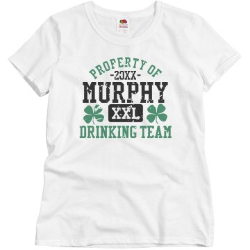St Patty's XXL Distressed Misses Relaxed Fit Basic Gildan Ultra Cotton Tee