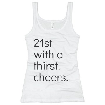 Maybe Partying Will Help Junior Fit Basic Bella 2x1 Rib Tank Top