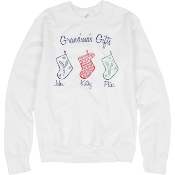 Grandma's Gifts Unisex Hanes Crew Neck Sweatshirt