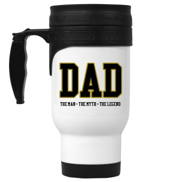 The Man The Myth... 14oz White Stainless Steel Travel Mug
