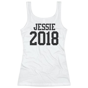 Seniors 2013 w/ Back Junior Fit Basic Bella 2x1 Rib Tank Top